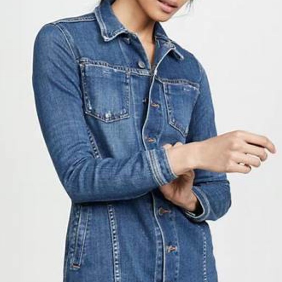 19. L’AGENCE Denim Jacket/Dress - Picture 3 of 13